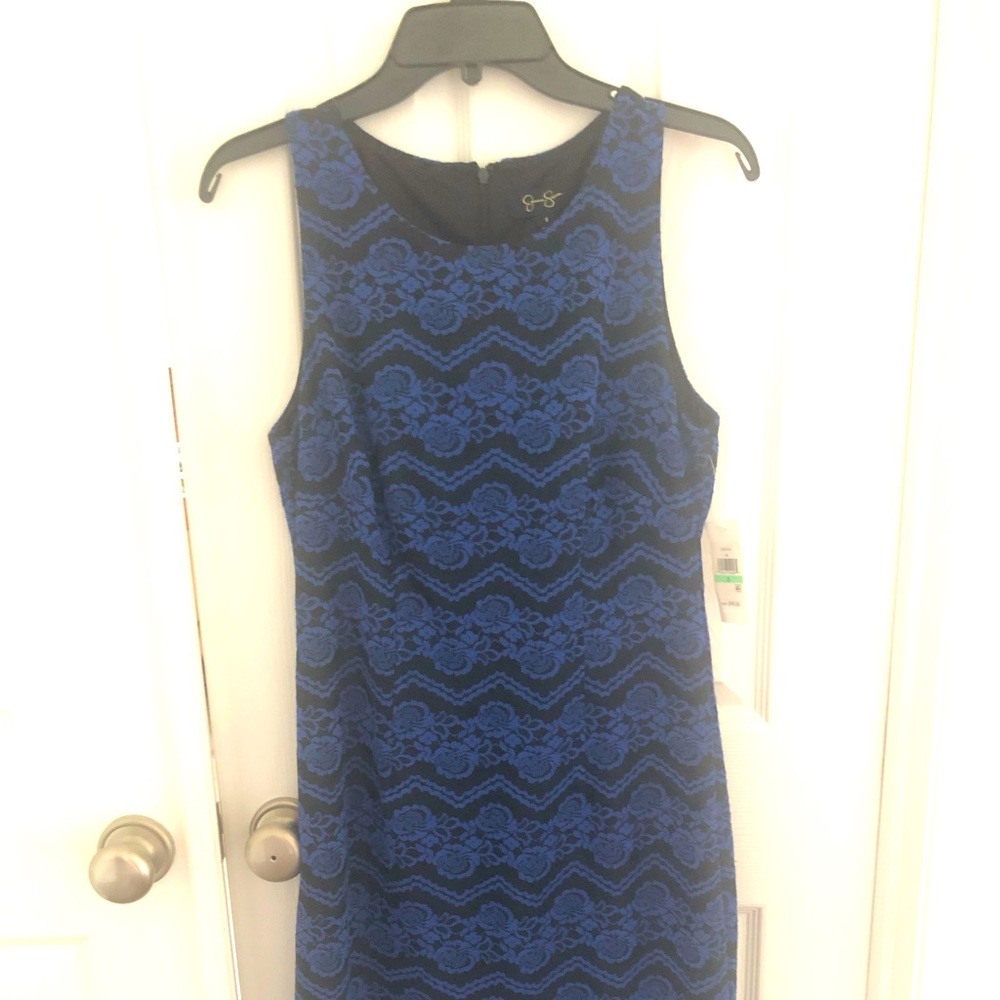 NWT Jessica Simpson blue lace dress